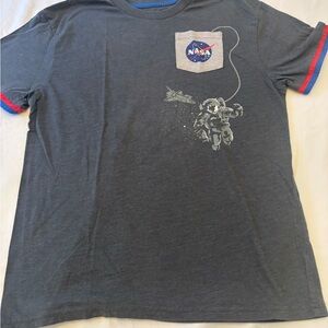 NASA Kids Charcoal Astronaut T-Shirt size XL Astronomy Space